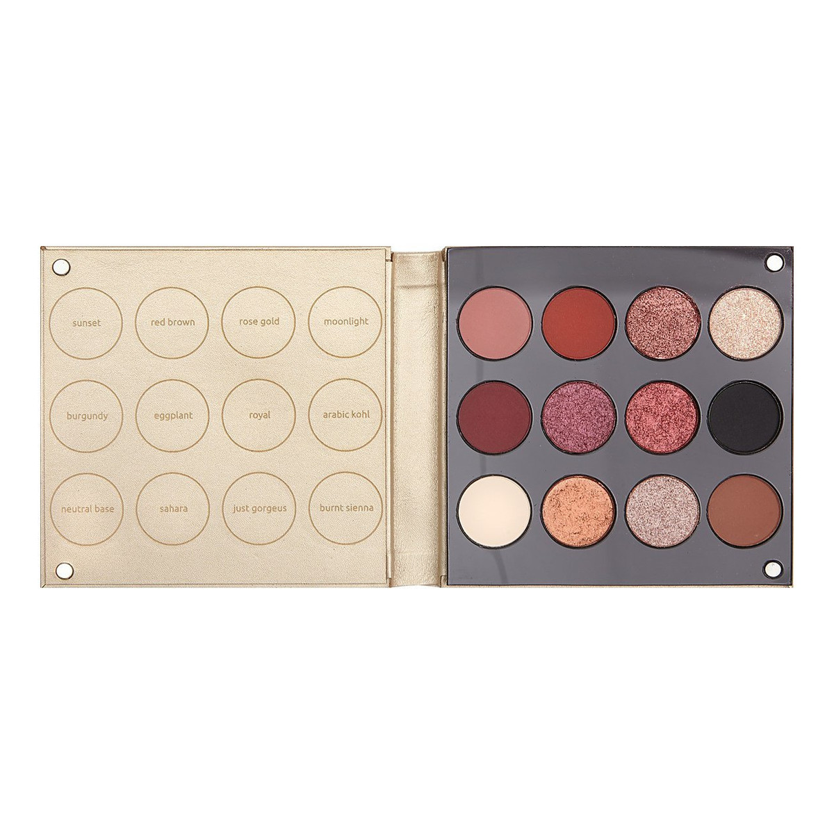 Popup Cosmetics Warm Palette paletka 12 Cieni Do Powiek 19g