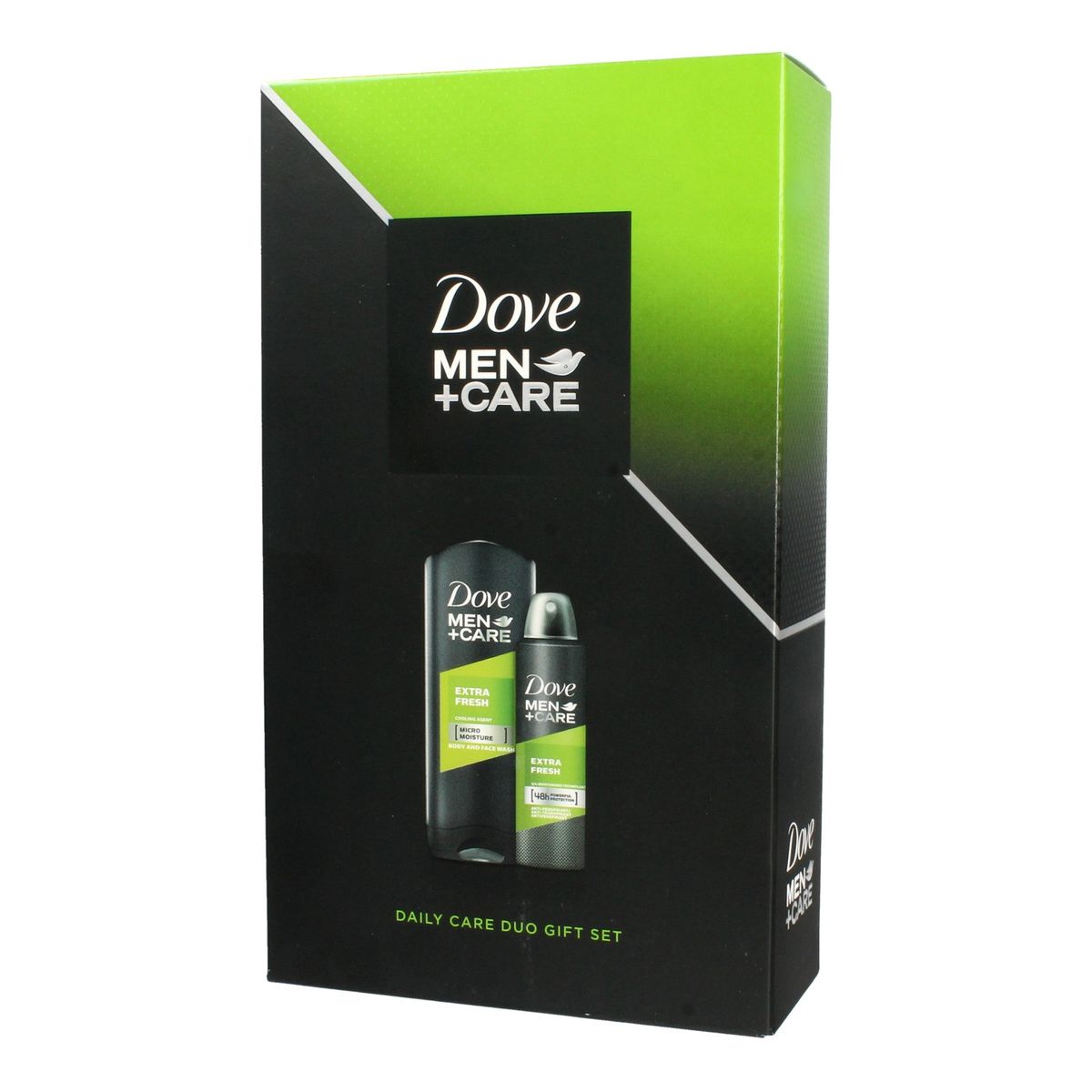 Dove Men+Care Zestaw prezentowy Extra Fresh (dezodorant spray 150ml+żel pod prysznic 400)