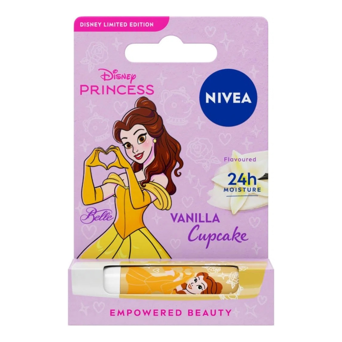 Nivea Disney Pomadka waniliowa do ust Piękna i Bestia 4.8g