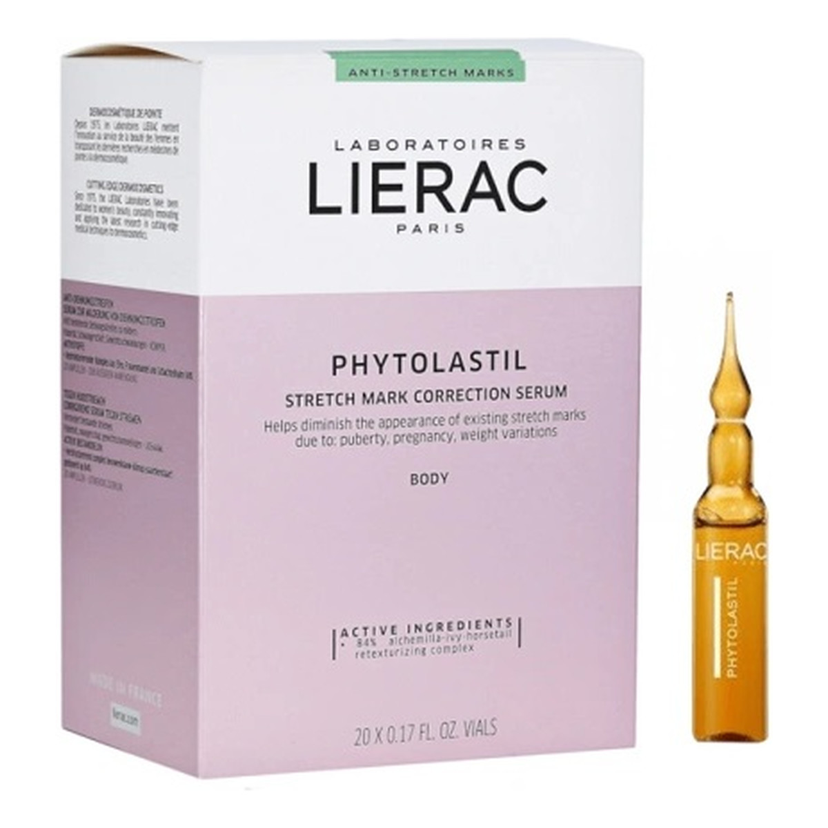 Lierac Phytolastil koncentrat korygujący rozstępy w ampułkach 20x 5ml
