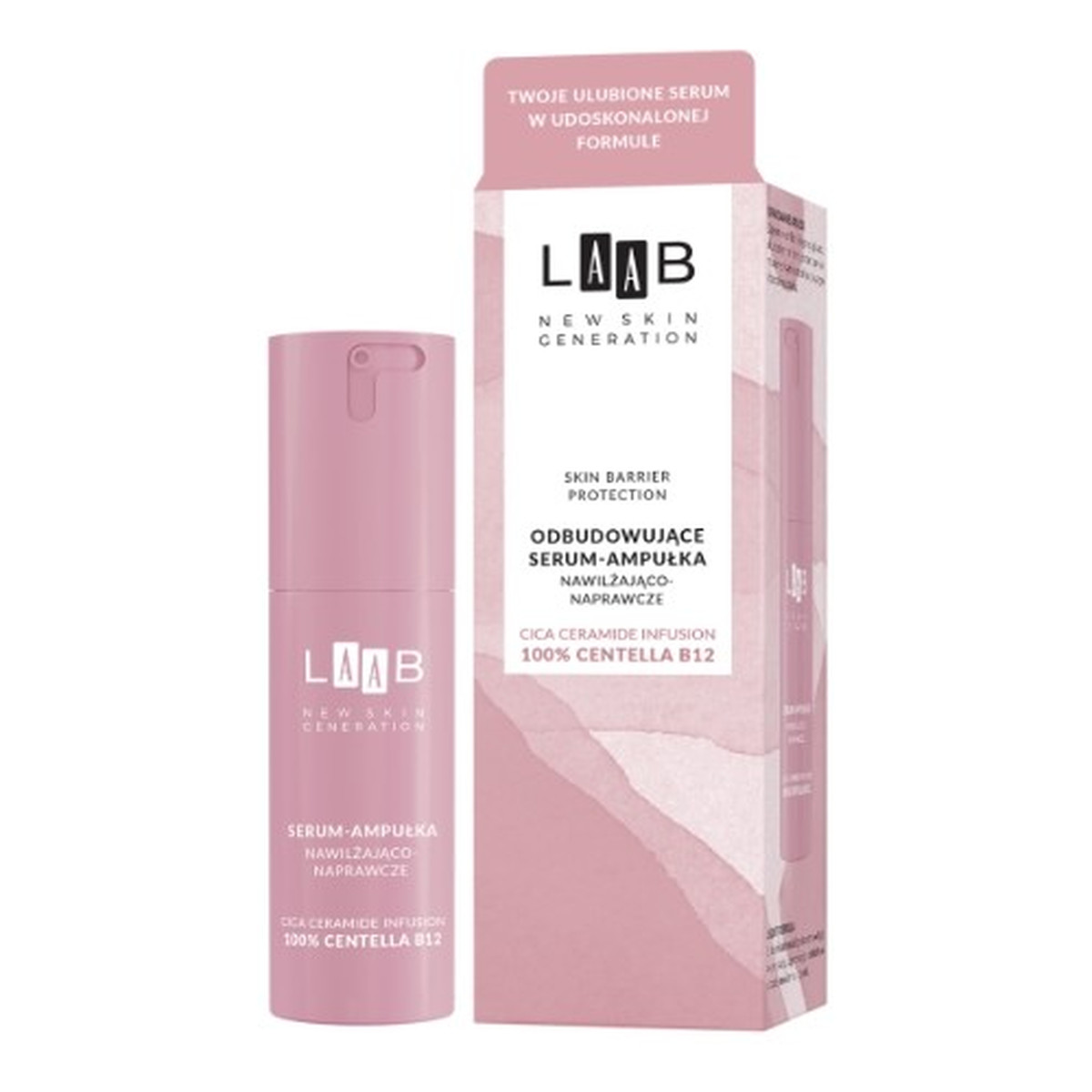AA LAAB 100 % Centella B12 odbudowujące serum-ampułka nawilżająco-naprawcza 30ml