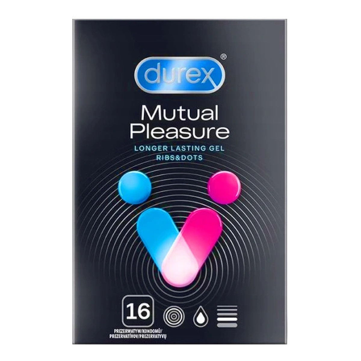 Durex Performax Intense prezerwatywy wydłużające stosunek 16szt