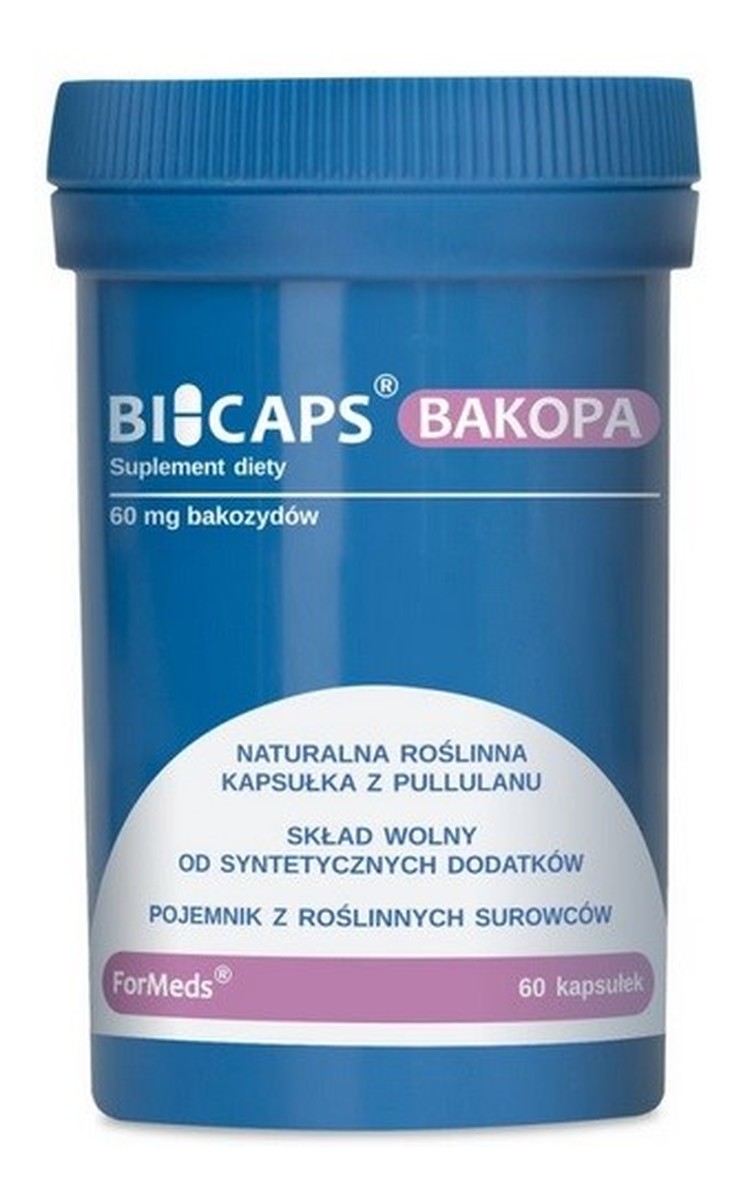 Bicaps bacopa bakozydy 60mg suplement diety 60 kapsułek