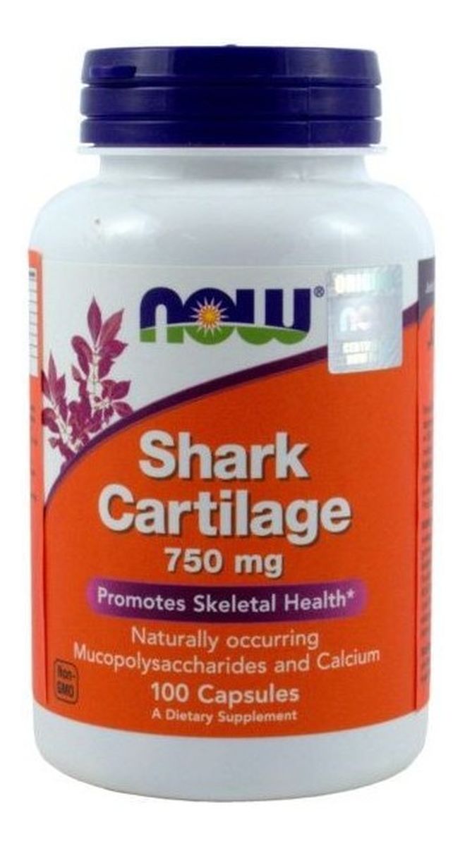 Shark Cartilage 750mg chrząstka z rekina suplement diety 100 kapsułek