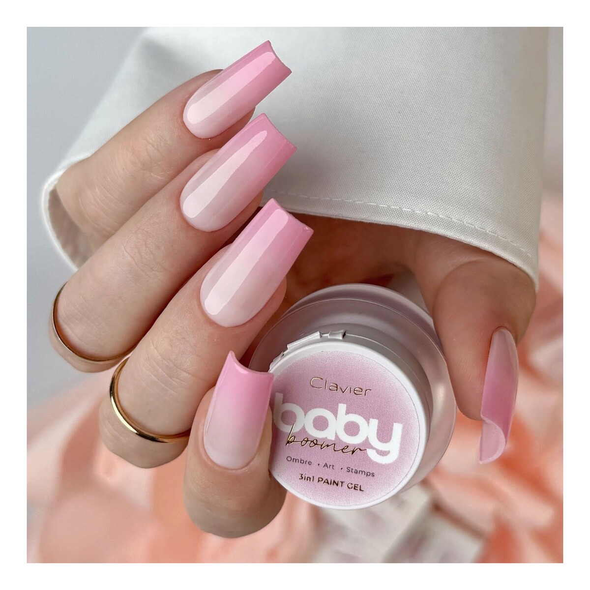 Clavier Baby Boomer Ombre żel do paznokci 3w1 3g