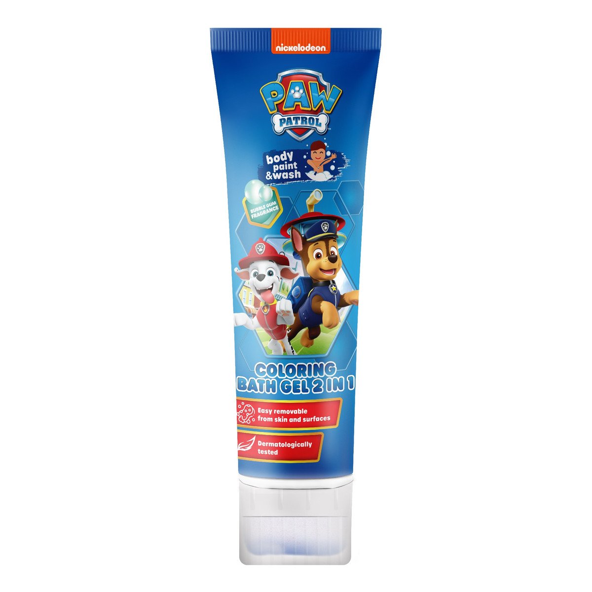 Kids Psi Patrol Żel Koloryzujący do Kąpieli 2w1 Bubble Gum 150ml