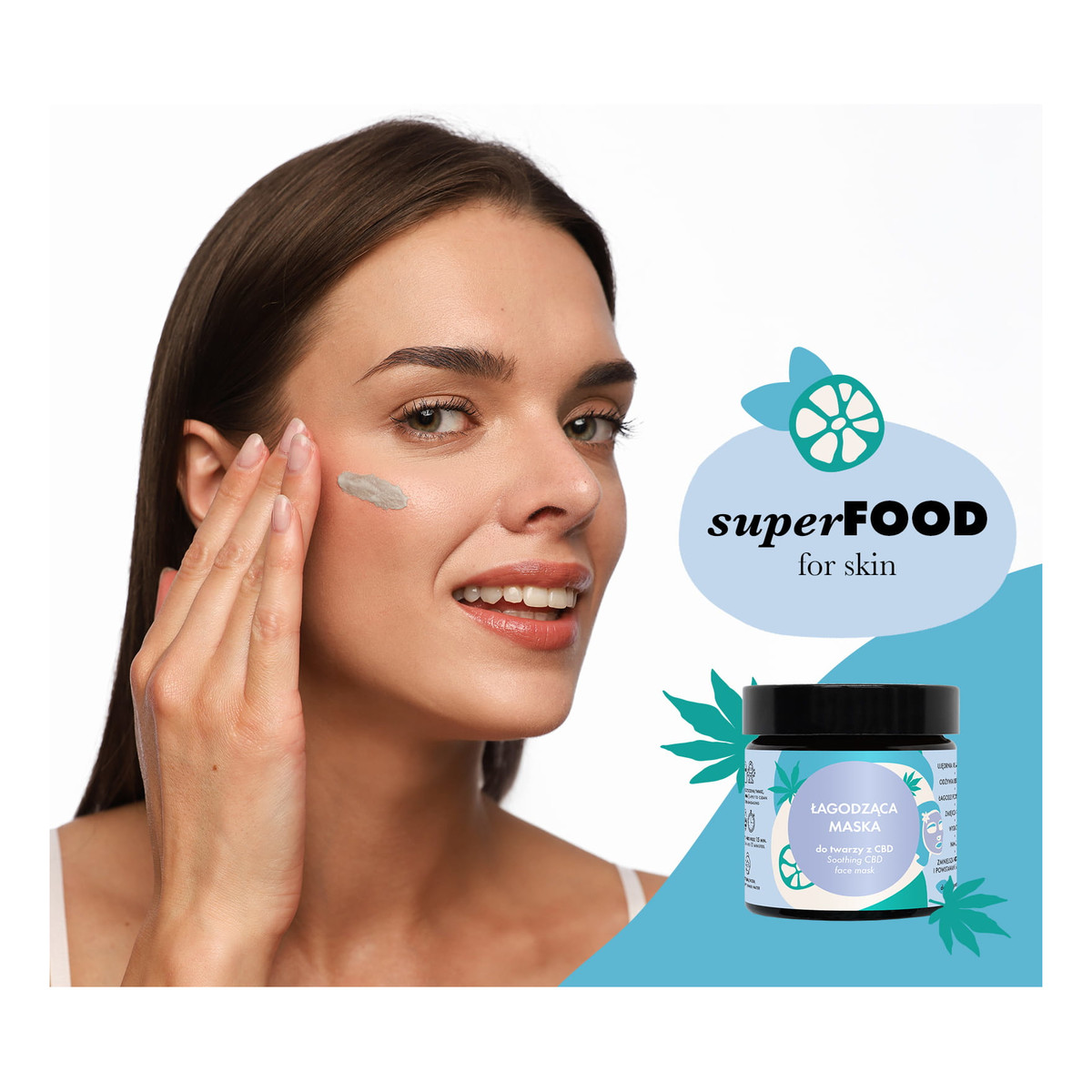 Lullalove Łagodząca maska do twarzy z CBD 60ml