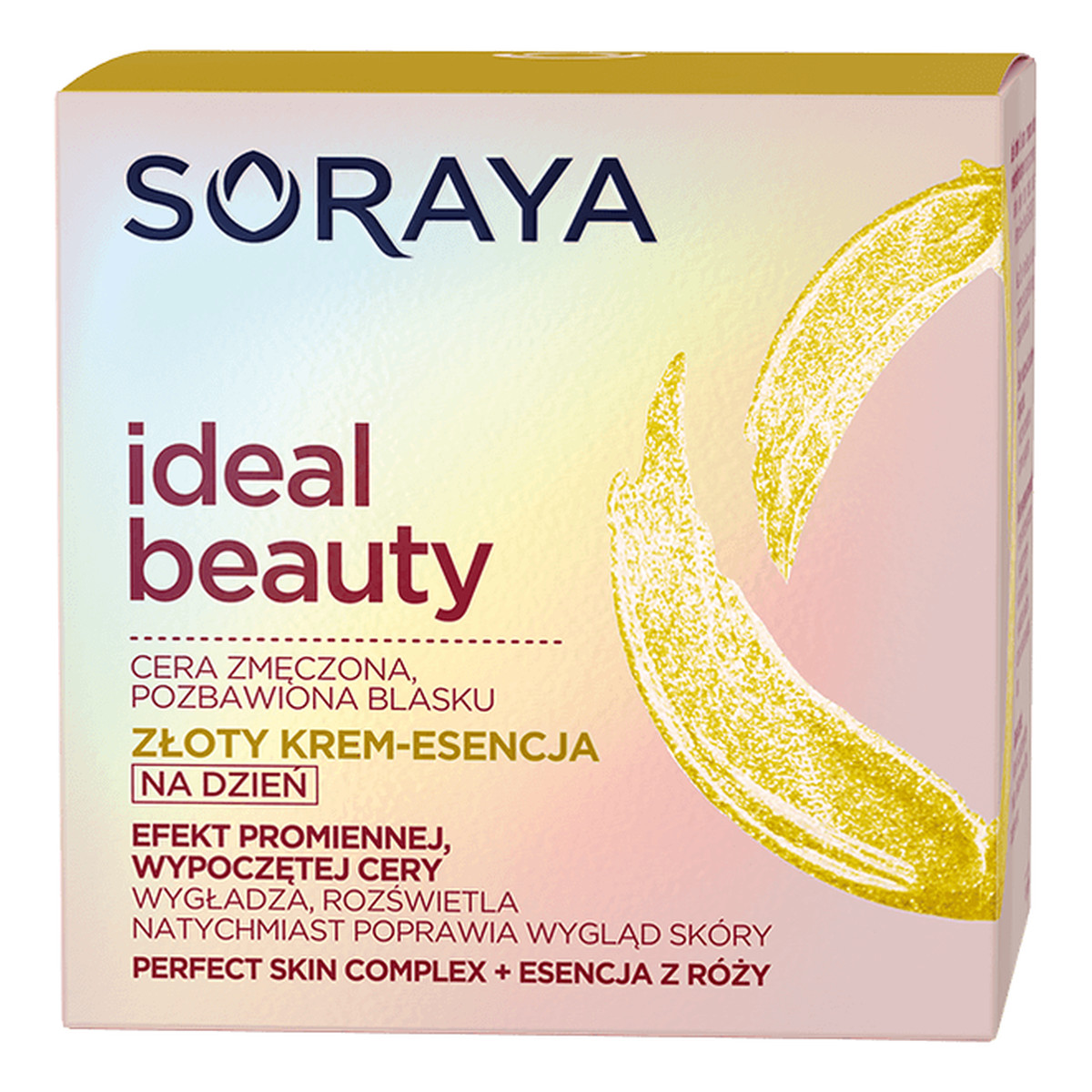 Soraya Ideal Beauty Złoty krem-esencja do cery zmęczonej, pozbawionej blasku 50ml