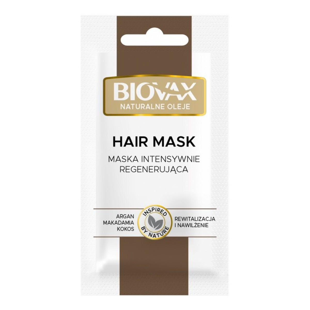 Lbiotica / Biovax Biovax Maska do włosów intensywnie regenerująca - Naturalne Oleje 20ml