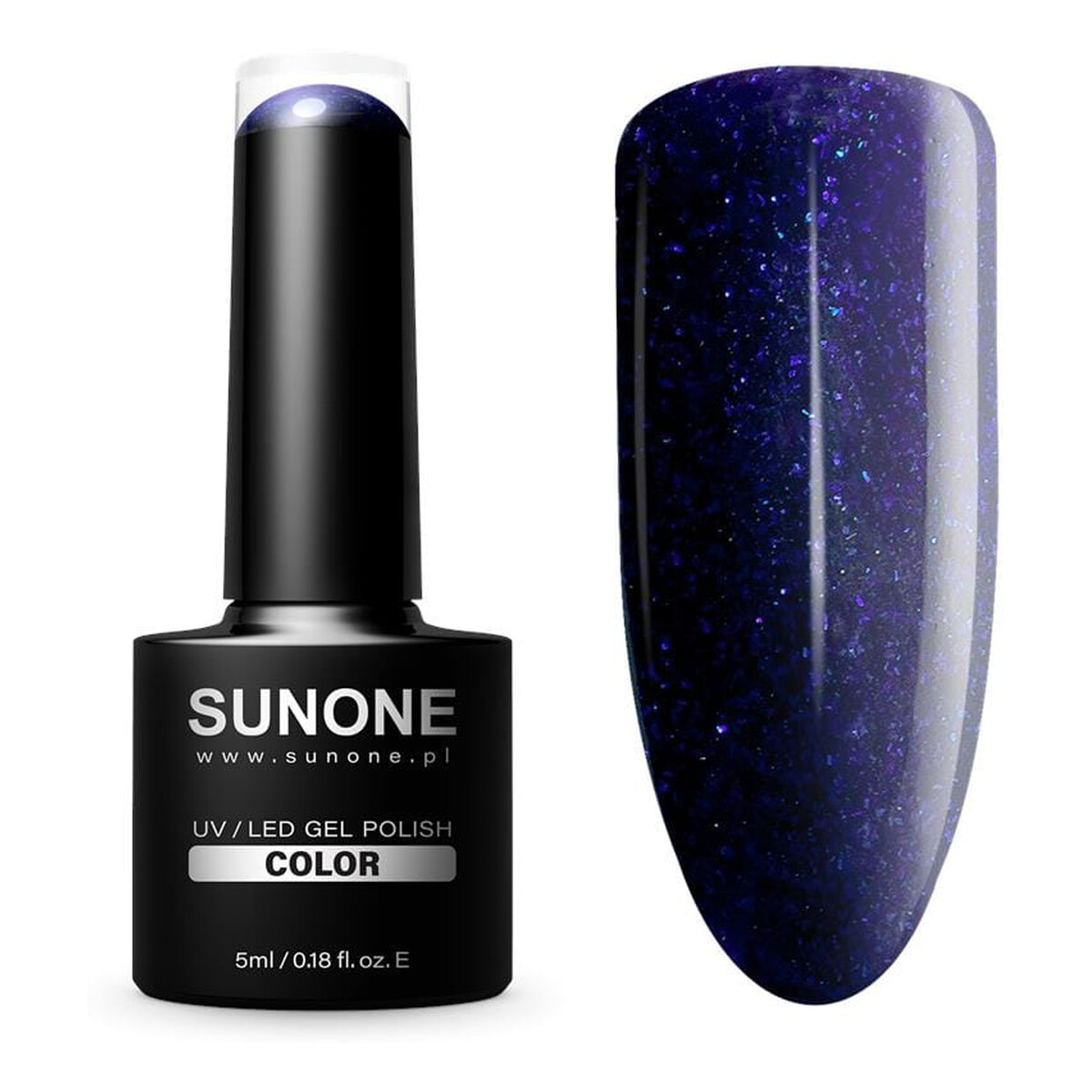 Sunone Brokatowy lakier do paznokci hybrydowy 5ml