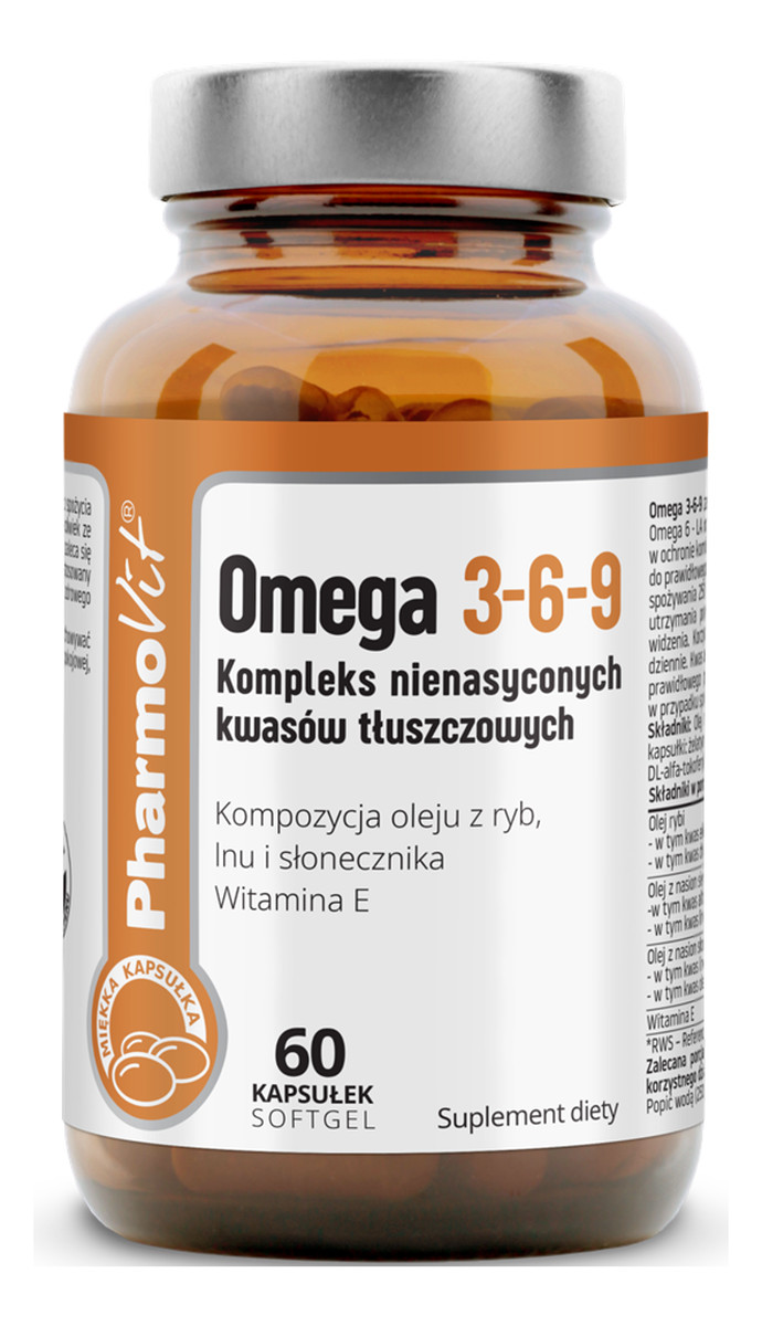 Omega 3-6-9 kompleks nienasyconych kwasów tłuszczowych suplement diety 60 kapsułek EAN: 5902
