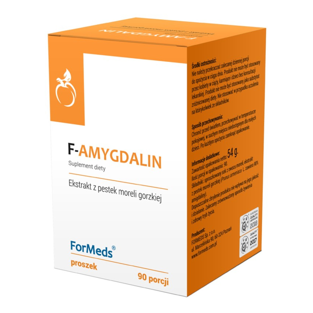 Formeds F-vit b17 suplement diety w proszku 54g