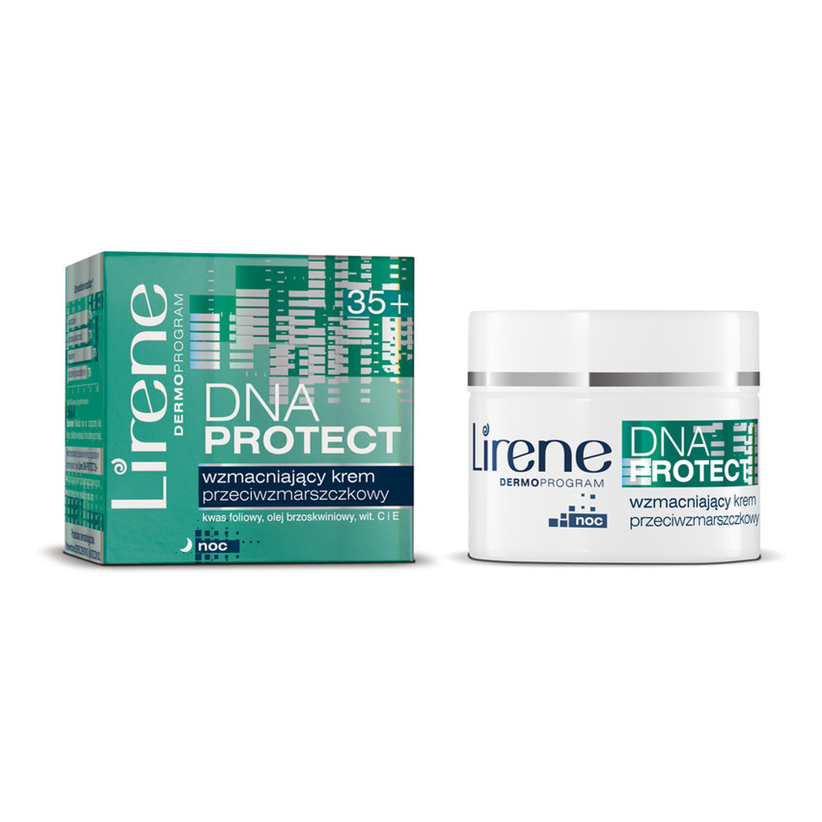 Lirene DNA Protect 35+ Dermo Program Wzmacniający Krem Przeciwzmarszczkowy Na Noc 50ml