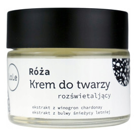 Krem do twarzy rozświetlający - różany