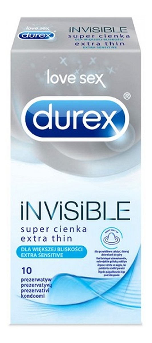 Extra Thin super cienkie prezerwatywy 10szt