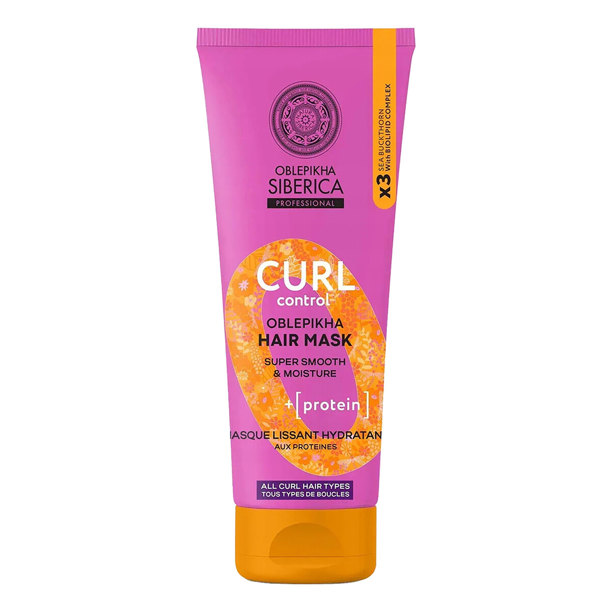 Natura Siberica Oblepikha curl control maska do włosów kręconych 200ml