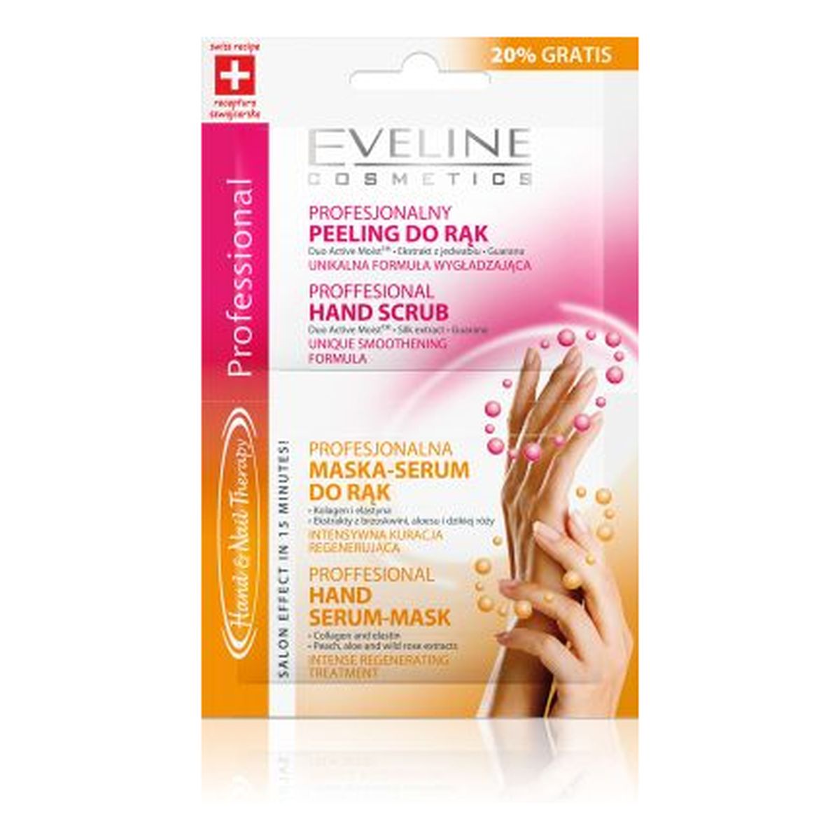 Eveline Hand & Nail Therapy Profesjonalny Peeling+ Maska Do Rąk 12ml