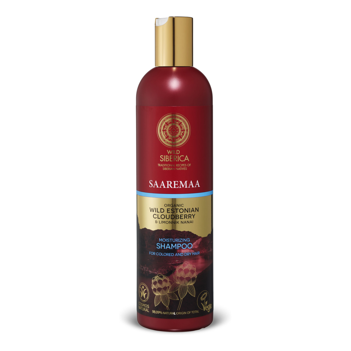 Natura Siberica Saaremaa Malina Moroszka&Cytryniec Chiński Wild Siberica Nawilżający Szampon Do Włosów 400ml