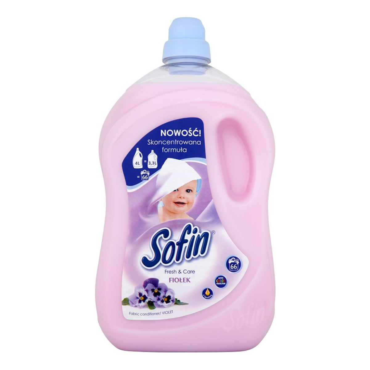 Sofin Fresh & Care Płyn do płukania tkanin fiołek (66 prań) 3l