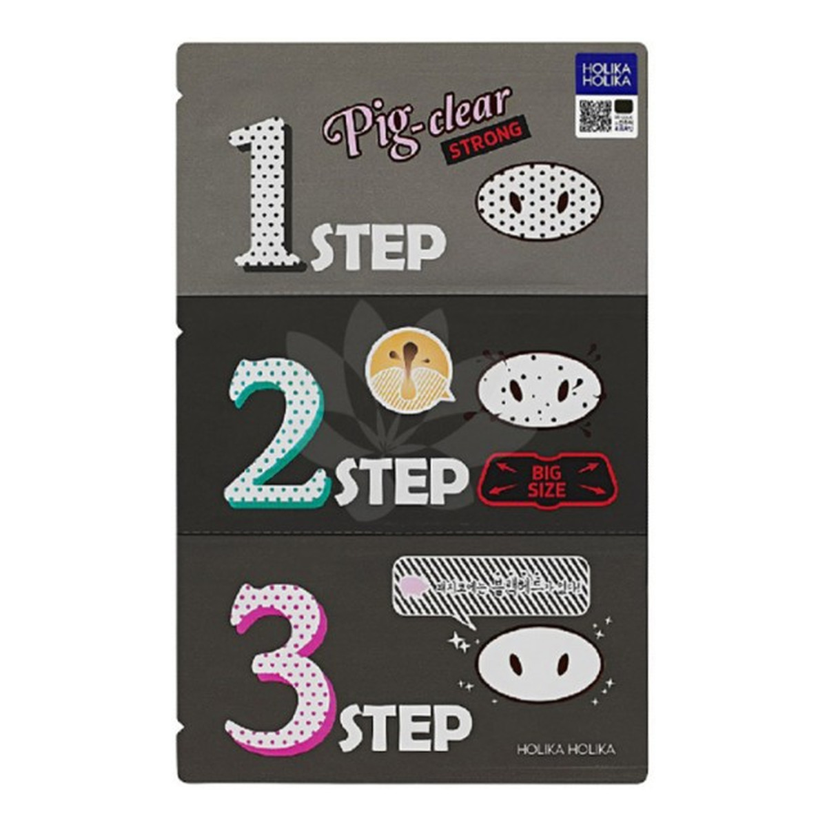 Holika Holika Clear Black Pignose 3 plastry do nosa