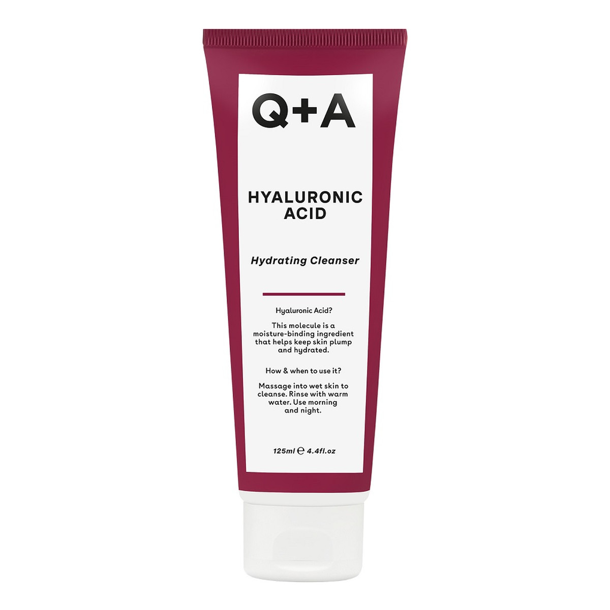 Q+A Hyaluronic Acid Gel Cleanser Żel do mycia twarzy z kwasem hialuronowym 125ml