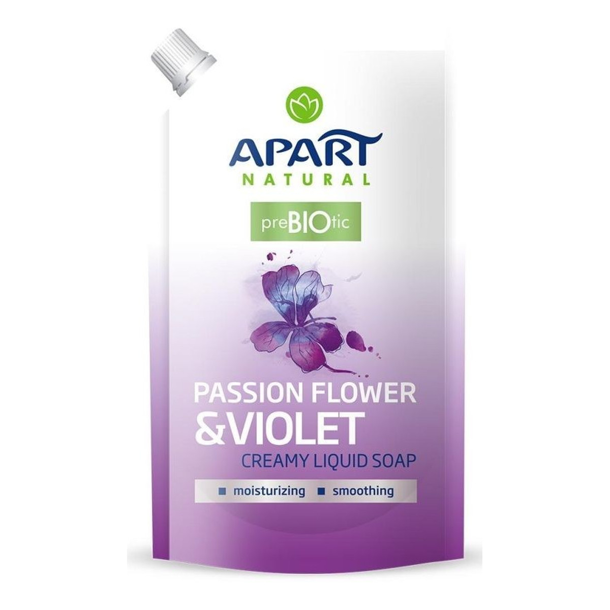 Apart Natural Prebiotic kremowe mydło w płynie Passion Flower & Violet uzupełnienie 400ml