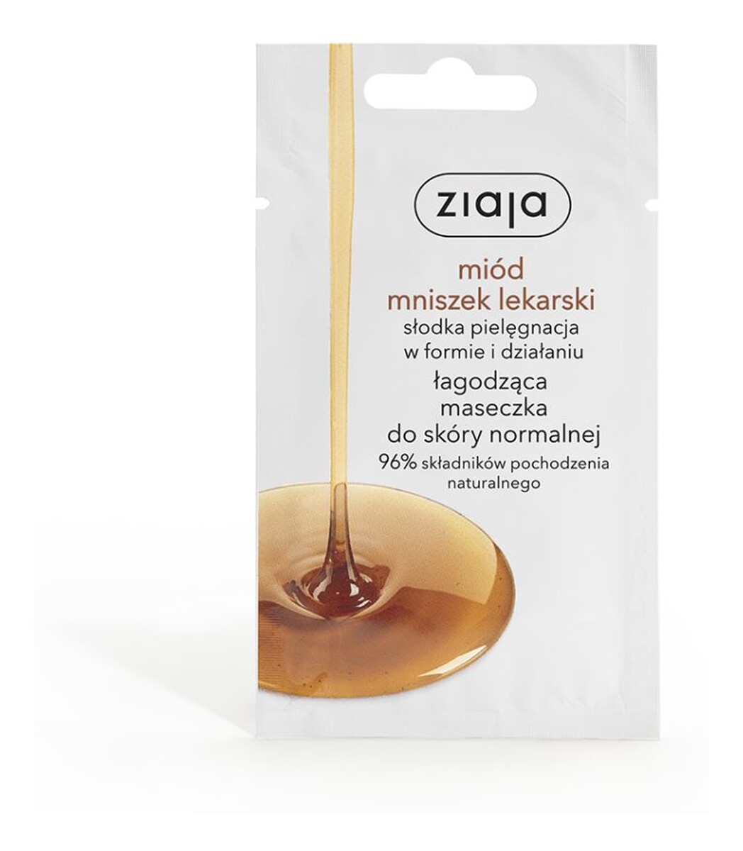 Maska miód mniszek lekarski łagodząca maseczka