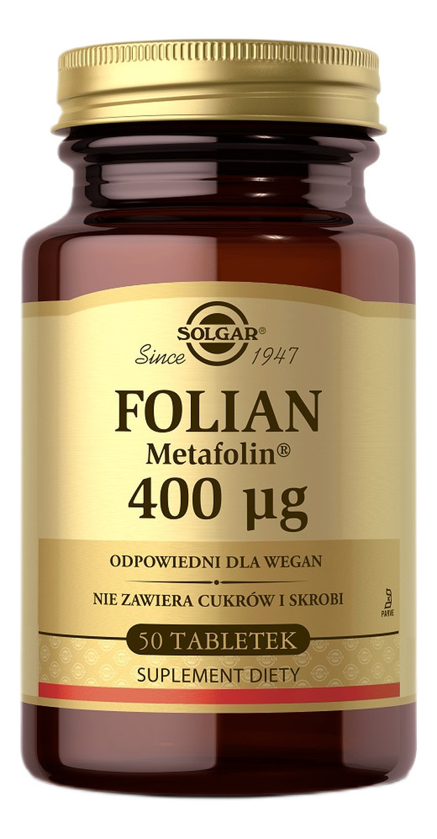 Folian (metafolin) 400 µg suplement diety 50 tabletek