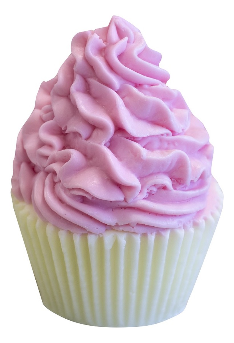 Różowo-Ecru Muffinka naturalne mydło glicerynowe Wiśnia