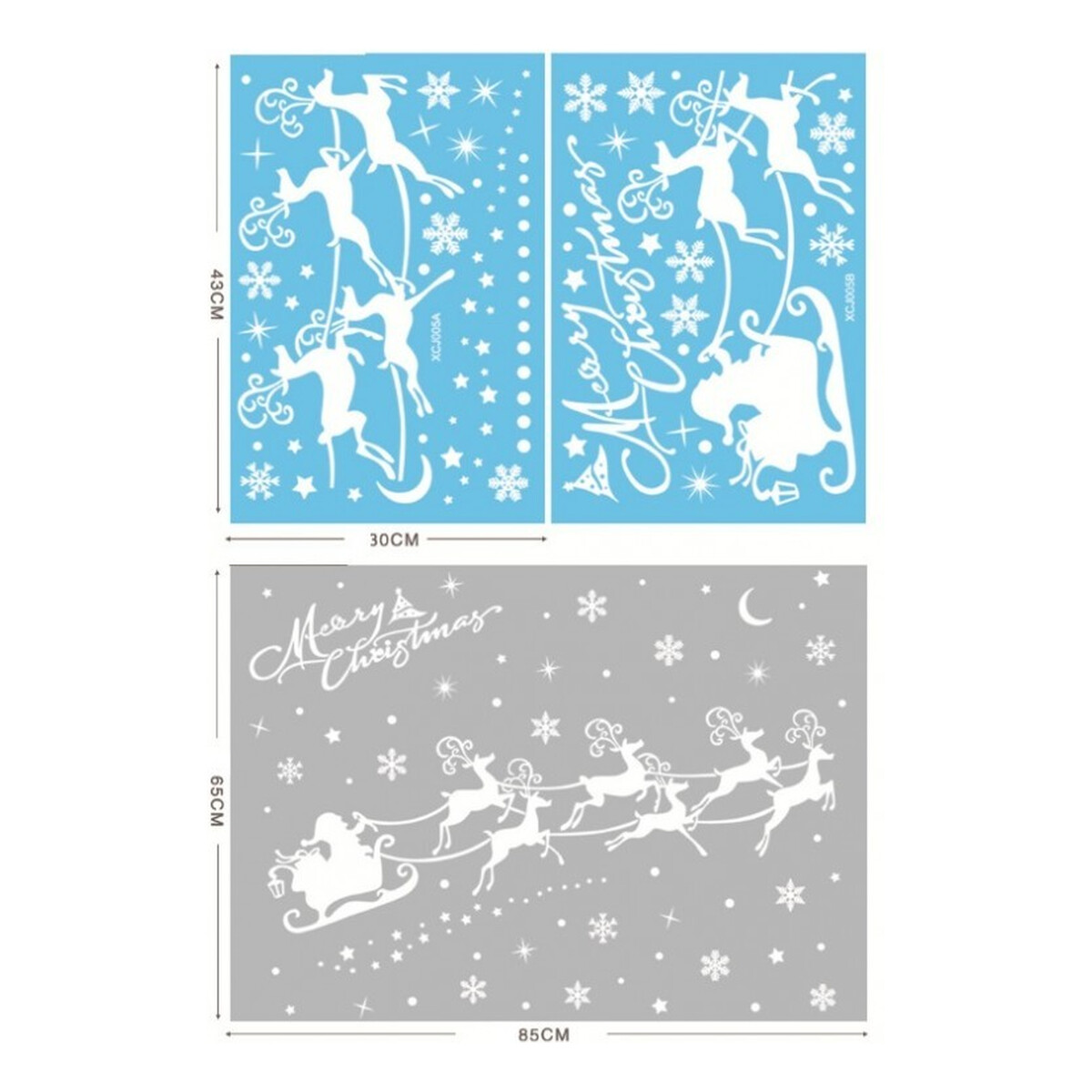 Ecarla Naklejki świąteczne na okno Boże Narodzenie