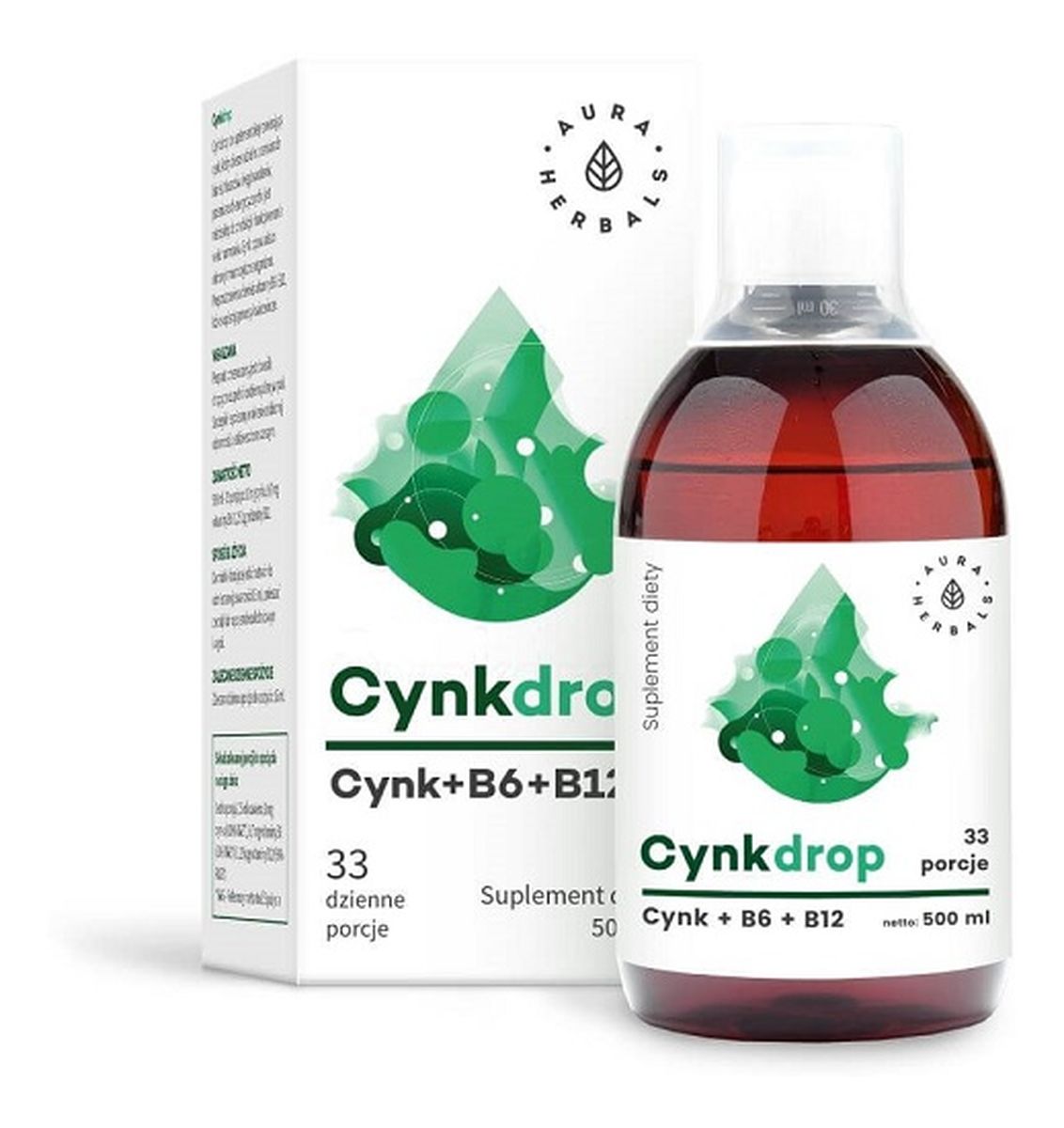 Cynkdrop Cynk & B6 & suplement diety B12 W Płynie
