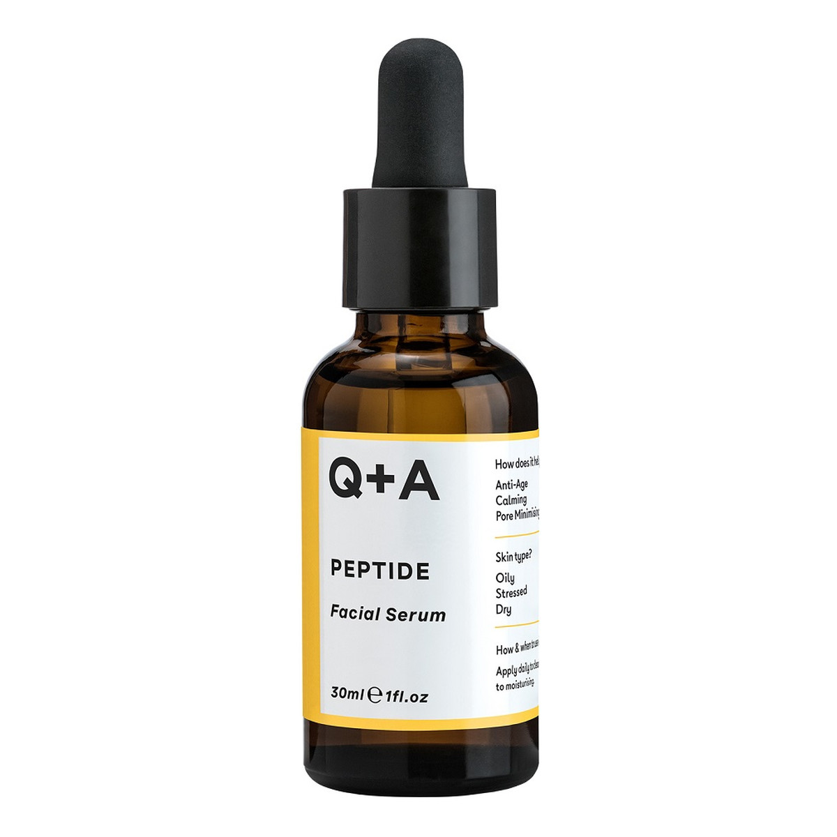 Q+A Peptide facial serum rewitalizujące serum do twarzy z peptydami 30ml