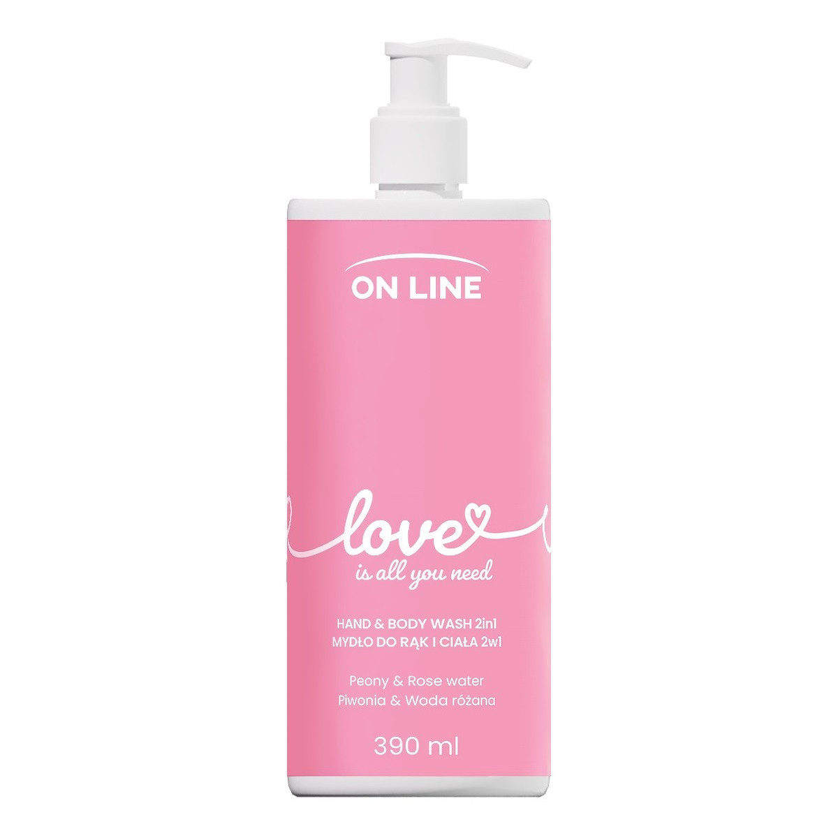 On Line Emocje Mydło do rąk i ciała 2w1 love 390ml