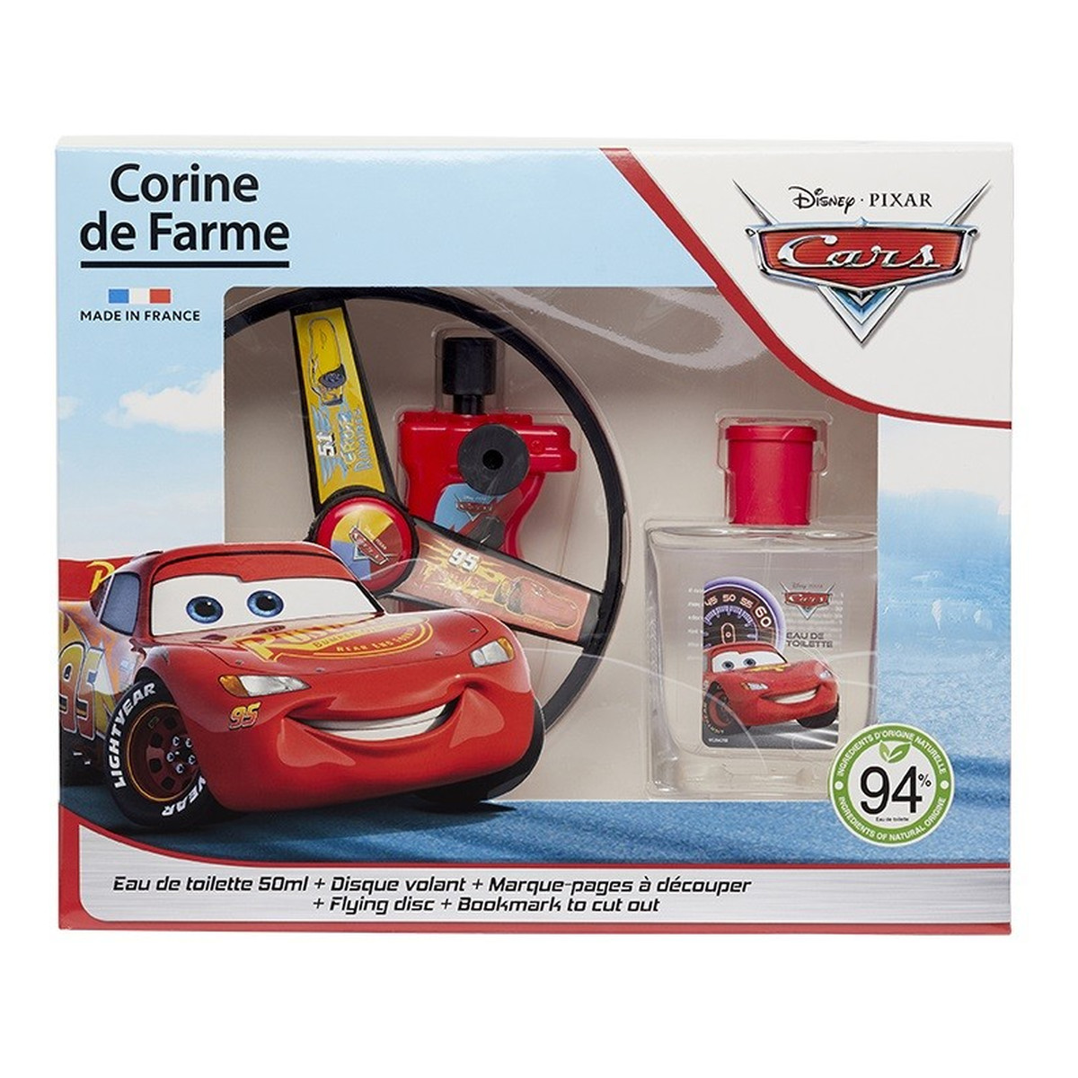 Corine De Farme Disney Zestaw prezentowy dla chłopców Cars