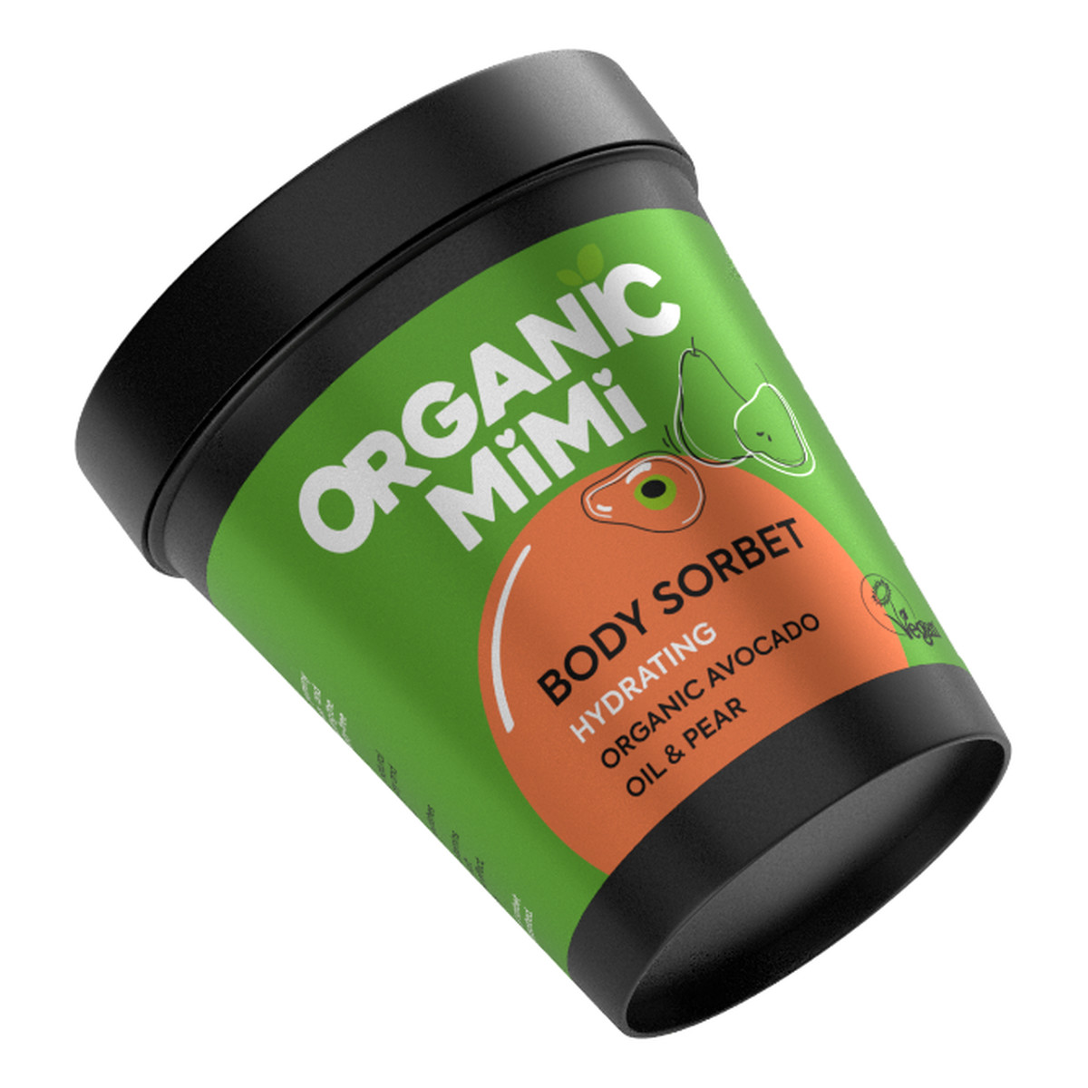 Organic Mimi Nawilżający sorbet do ciała Awokado i Gruszka 200ml
