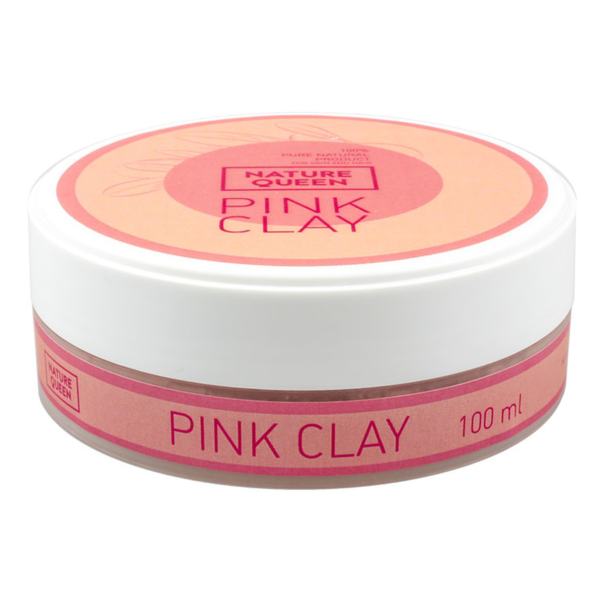 Nature Queen Pink Clay Glinka Różowa 100ml