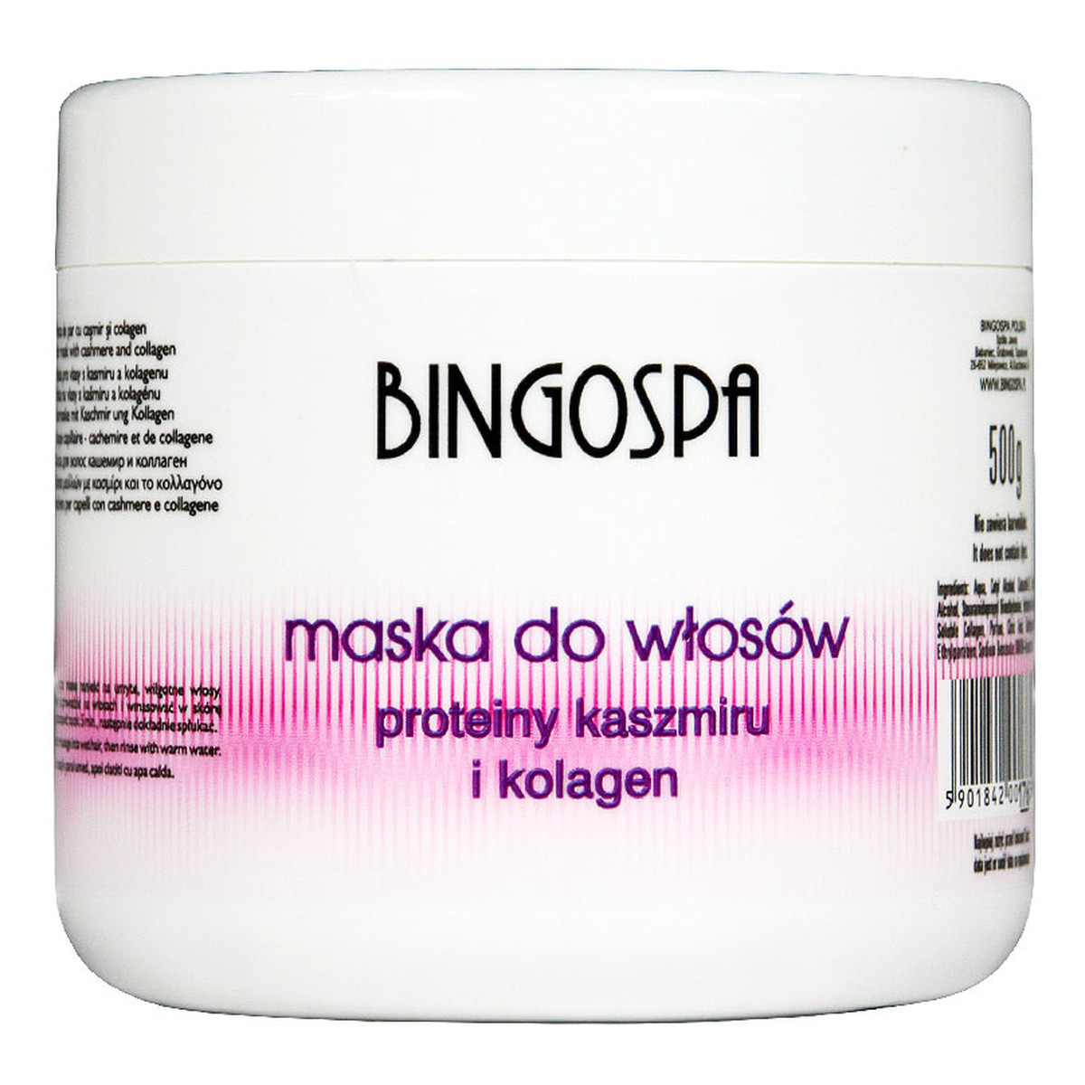 BingoSpa Maska do włosów z proteinami kaszmiru i kolagenu 500g
