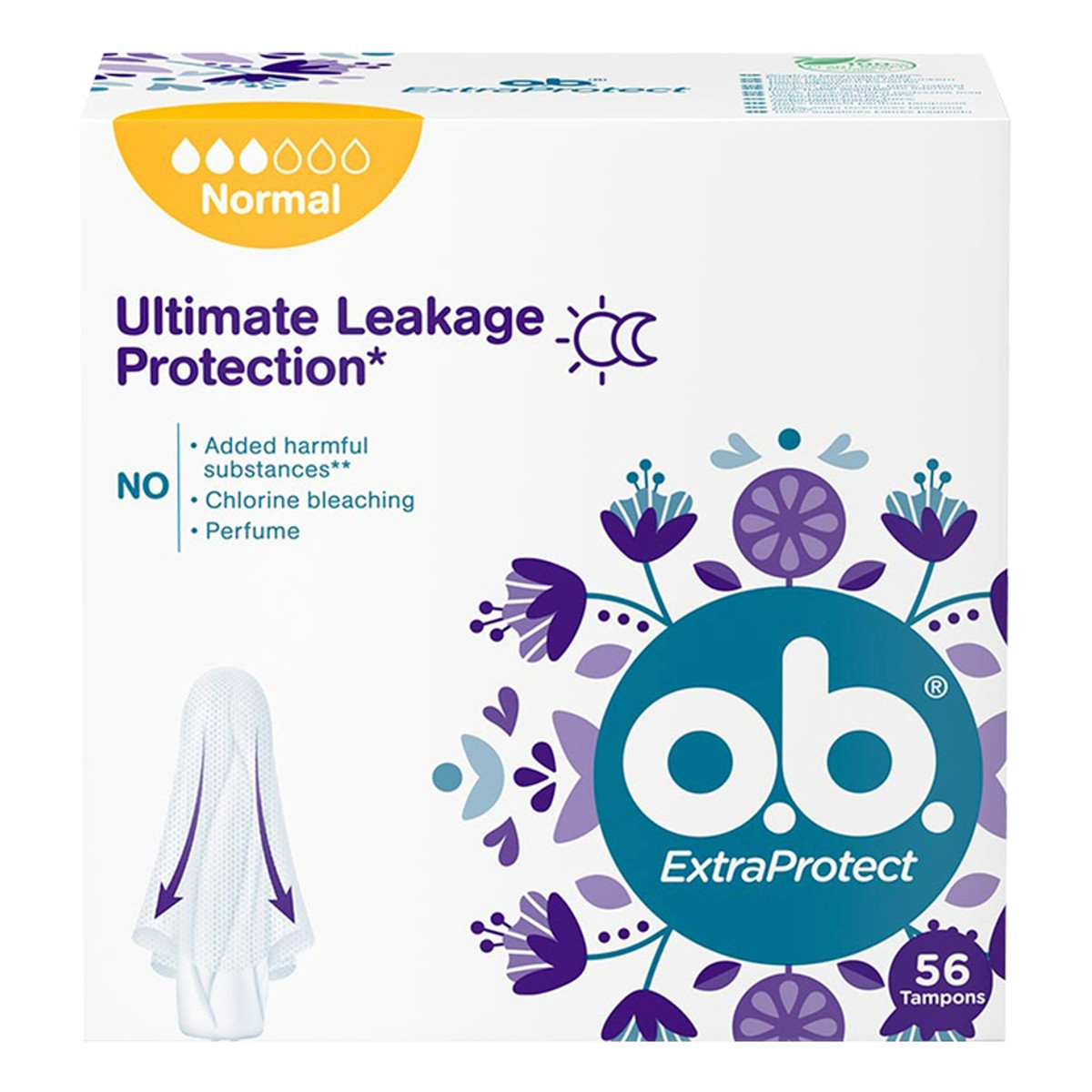 O.B. Extraprotect normal tampony 56szt.