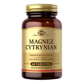 Magnez cytrynian suplement diety 60 tabletek