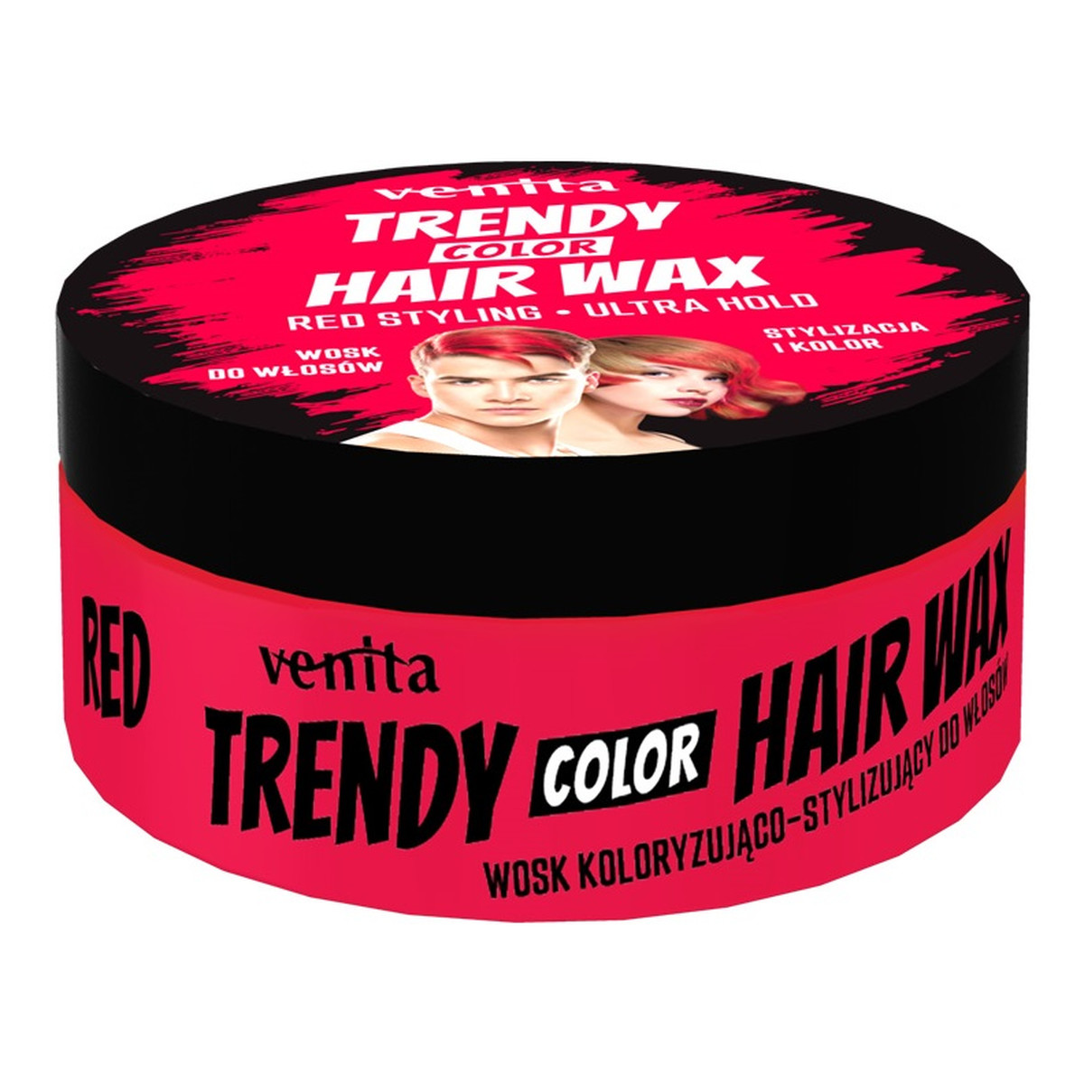 Venita Trendy color hair wax koloryzujący wosk do stylizacji włosów red (103) 75g