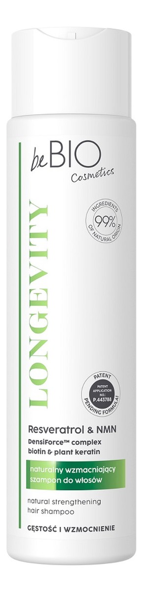 Longevity naturalny szampon do włosów gęstość i wzmocnienie