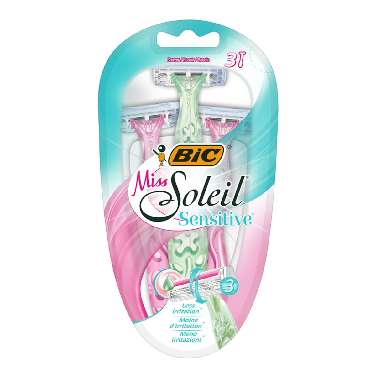 Bic Miss Soleil Sensitive maszynka do golenia 1op.-3szt