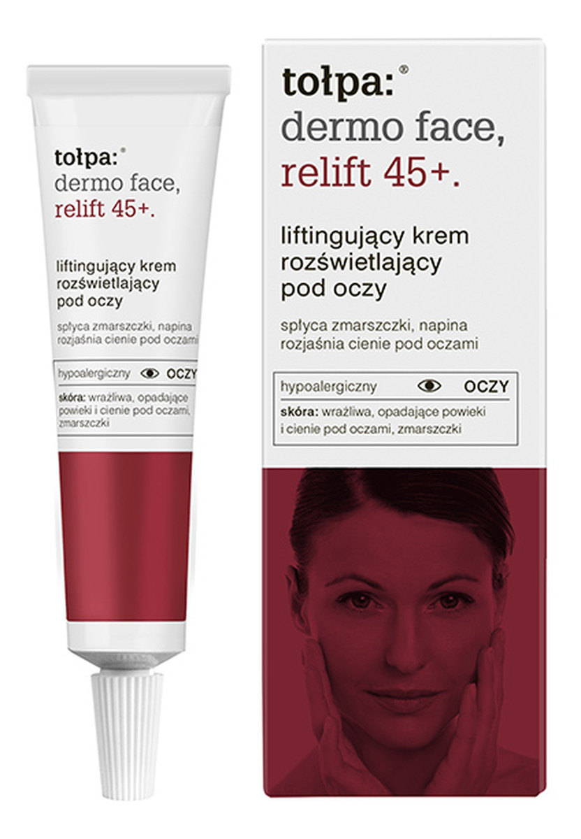 Relift 45+ Liftingujący krem rozświetlający pod oczy