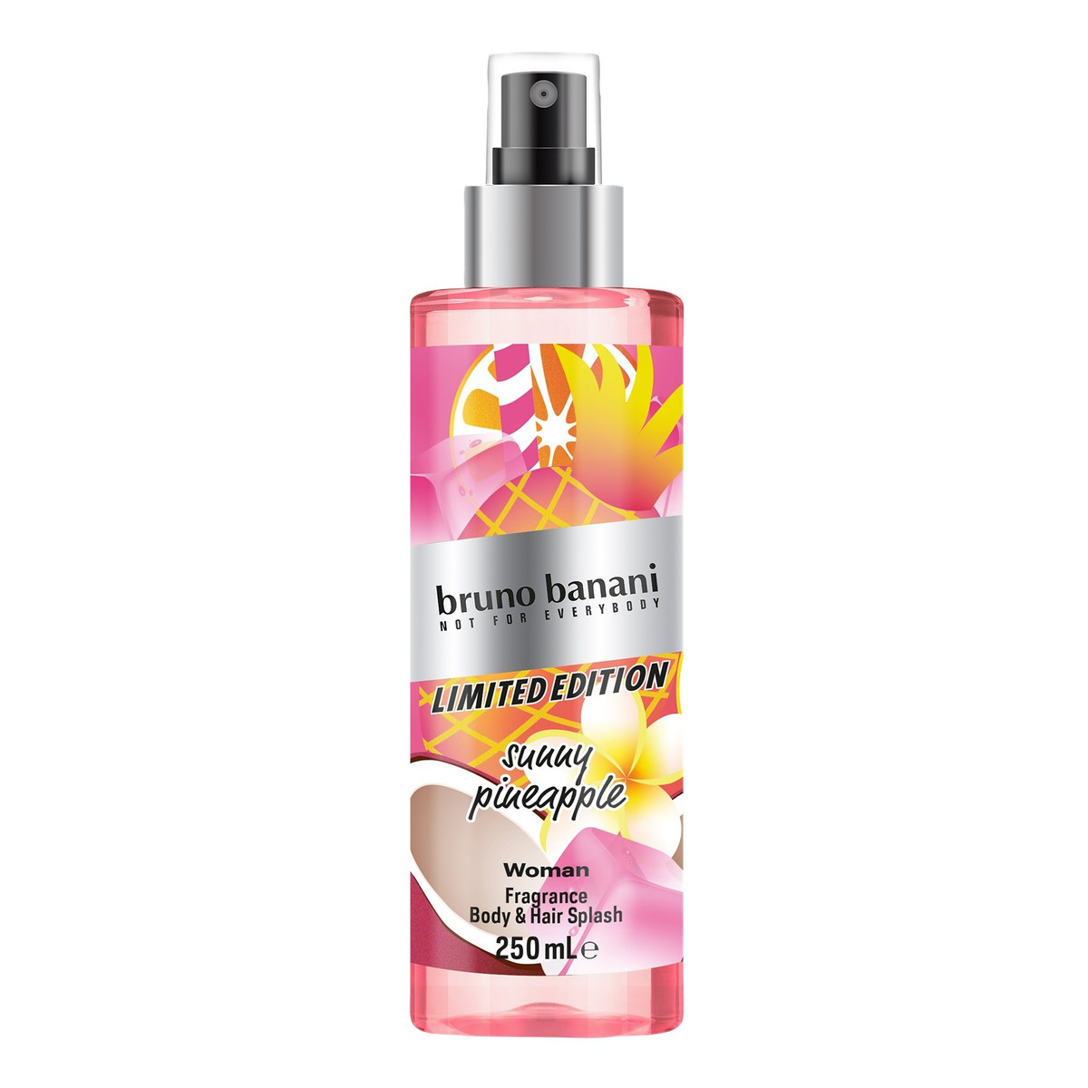 Coty BRUNO BANANI Woman Mgiełka zapachowa do ciała i włosów sunny pineapple-summer limited edition 250ml