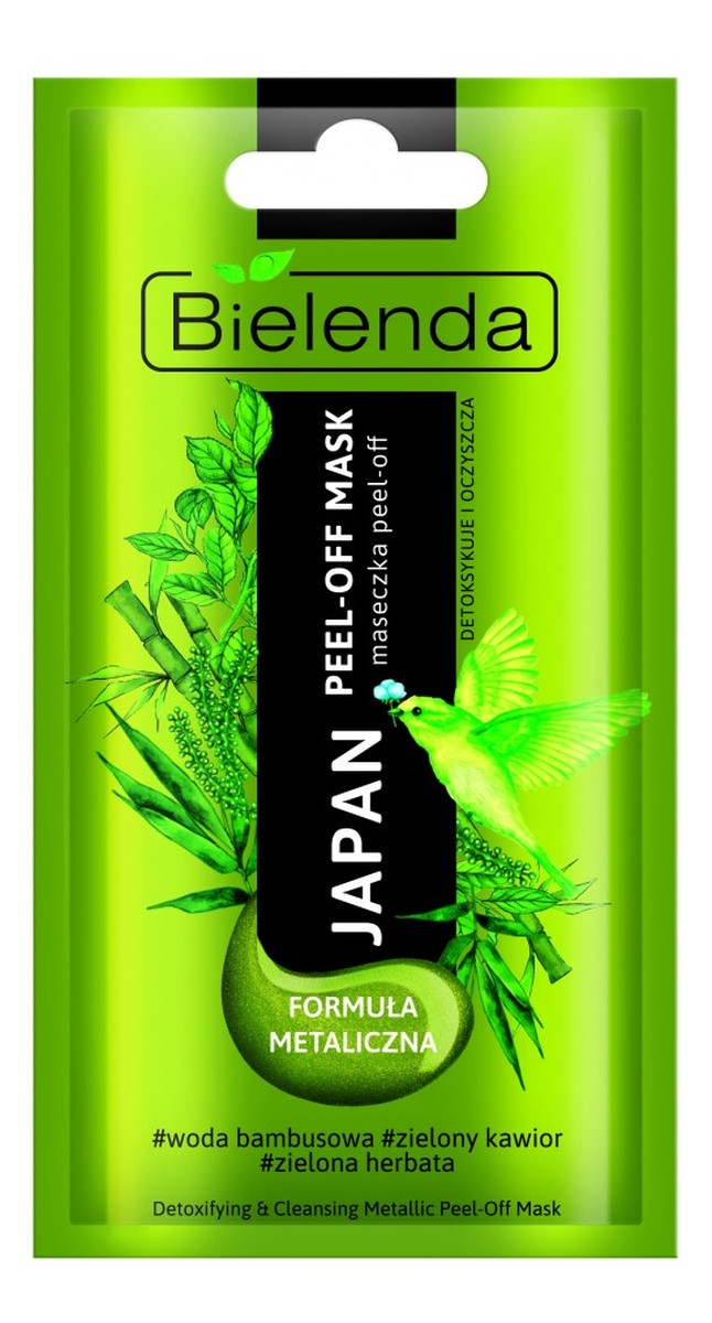 JAPAN PEEL-OFF MASK Metaliczna maseczka peel-off detoksykująco – oczyszczająca