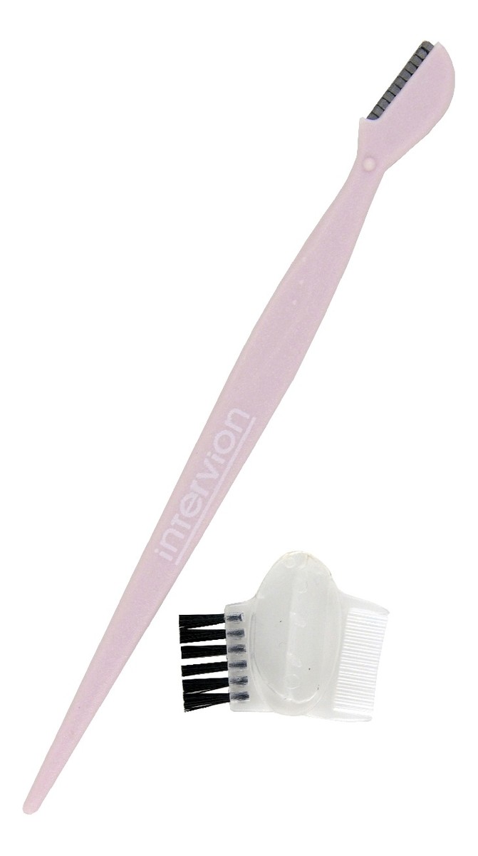 Rose Collection żyletka do brwi z nakładką z grzebykiem