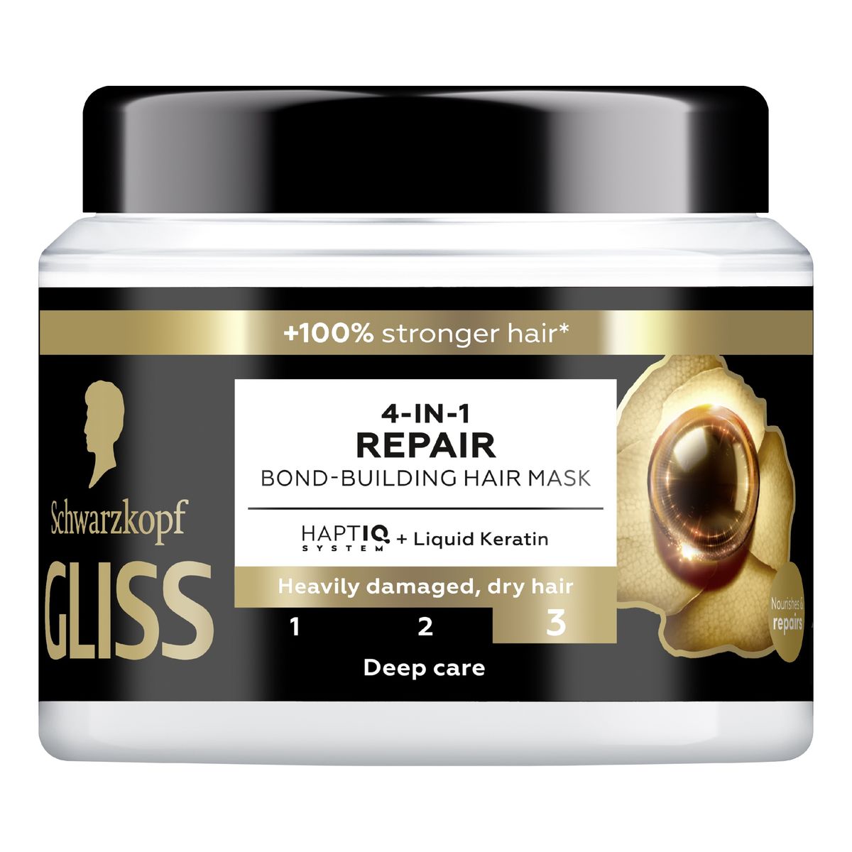 Gliss Gliss trt ultra repair maska do włosów odżywcza 4w1 400 ml 400ml