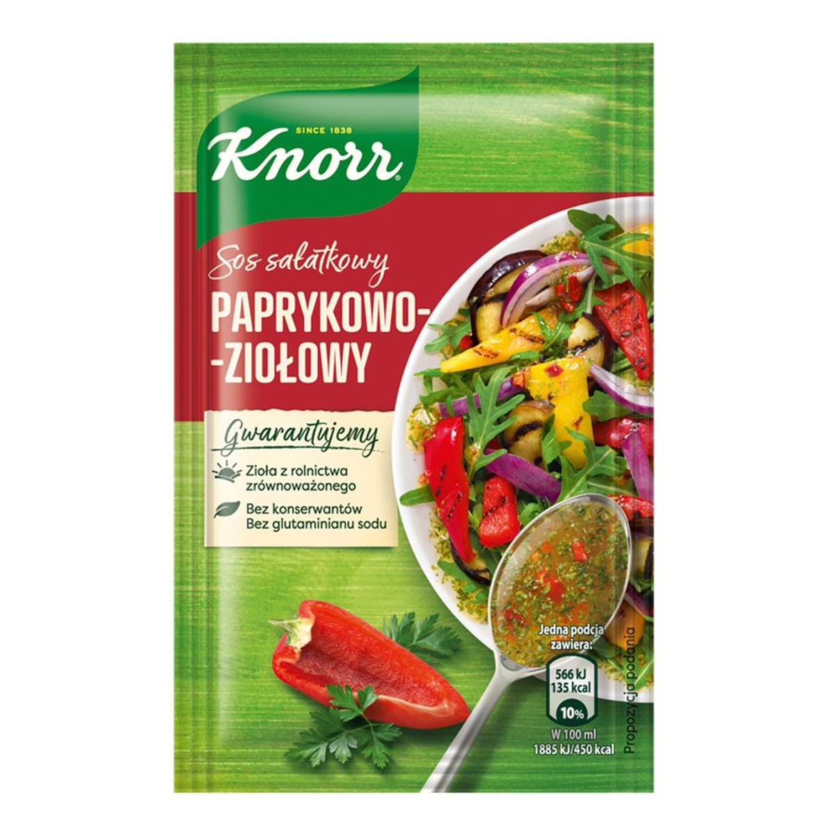 Knorr Sos Sałatkowy paprykowo-ziołowy 9g