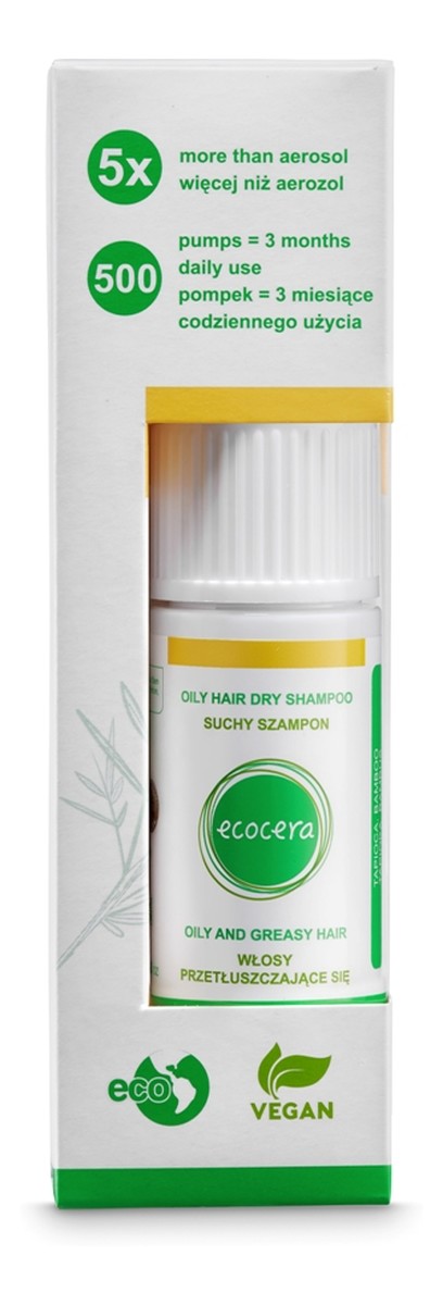Suchy szampon do włosów przetłuszczających się