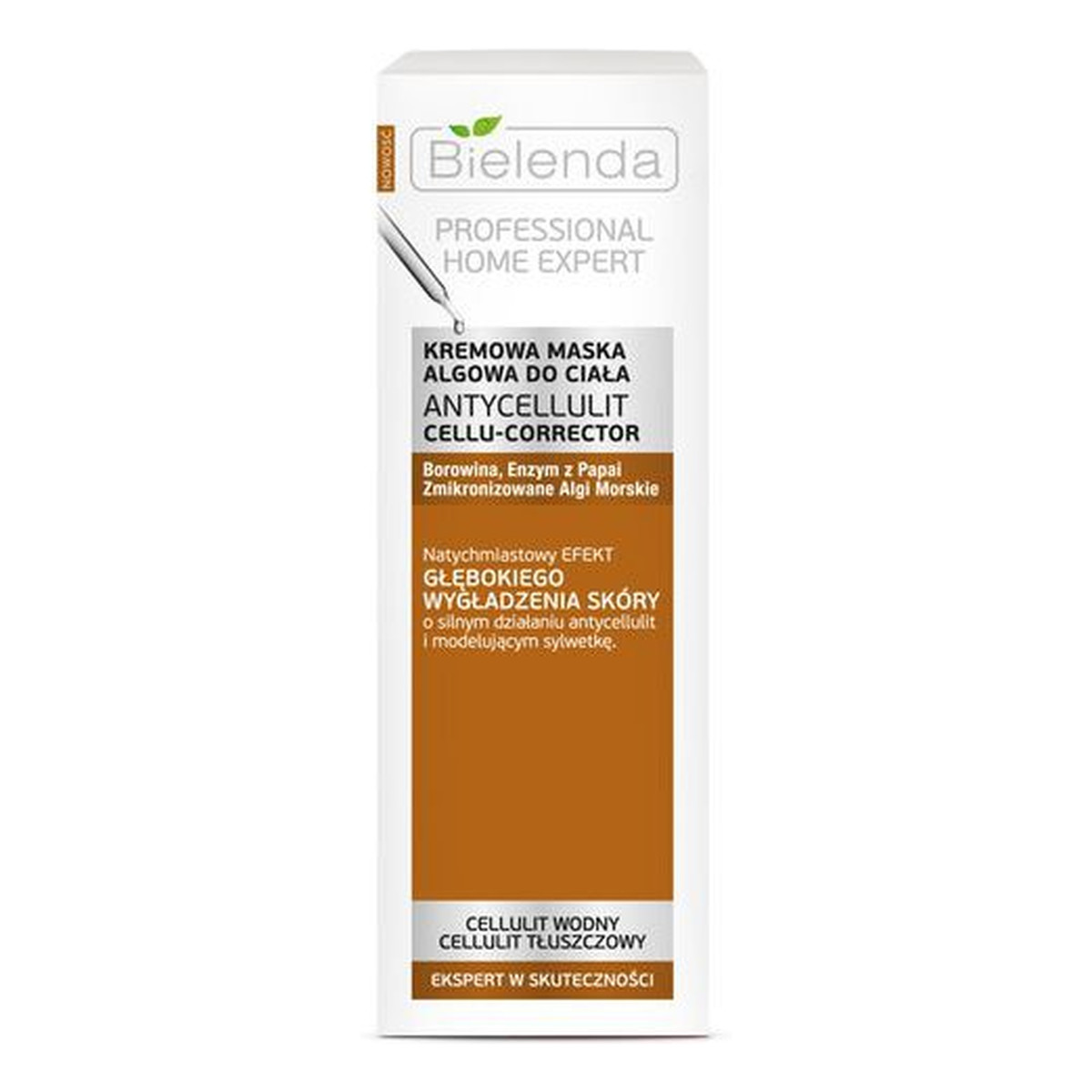 Bielenda Professional Home Expert Cellu-Corrector Kremowa Maska Algowa Do Ciała Na Cellulit Wodny i Tłuszczowy 175g
